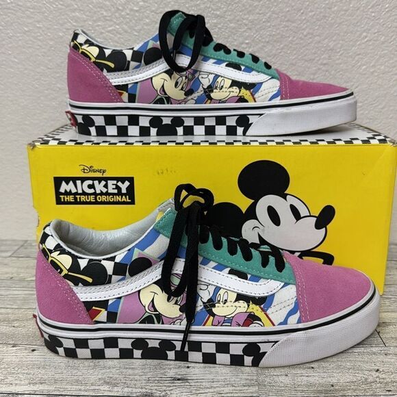 Disney x Vans Collab Old Skool 80’s Mickey/True Size 8.5 EUC - Picture 1 of 16